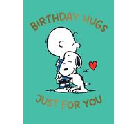 Danilo Promotions LTD Tarjeta de cumpleaños de Peanuts SNOOPY BIRTHDAY HUGS