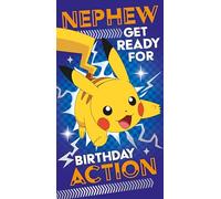 Danilo Promotions LTD Tarjeta de cumpleaños de sobrino Pokemon