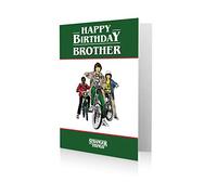Danilo Promotions LTD Tarjeta de cumpleaños de Stranger Things, para tu hermano, producto oficial de Netflix Stranger Things