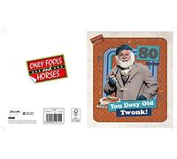 Danilo Promotions LTD Tarjeta de cumpleaños oficial del 80 cumpleaños de los tontos y caballos, tarjeta de cumpleaños oficial de Only Fools and Horses