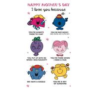 Danilo Promotions LTD Tarjeta de felicitación para el día de la madre de MR MEN AND LITTLE MISS
