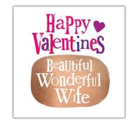 Danilo Promotions Ltd Tarjeta de San Valentín para esposa, esposa, día de San Valentín, esposa