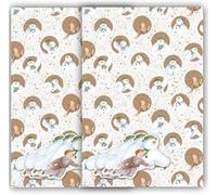 Danilo Promotions LTD The Snowman - Papel de regalo de Navidad para Navidad, 4 hojas, 4 etiquetas, muñeco de nieve