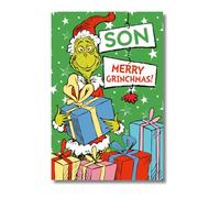 Danilo Promotions Official The Grinch - Tarjeta de Navidad para hijo, multicolor