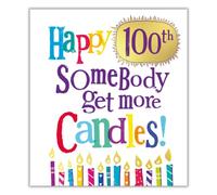 Danilo Promotions - Tarjeta de cumpleaños de 100 años, tarjeta de cumpleaños de 100 años, tarjeta de cumpleaños número 100, tarjeta de feliz cumpleaños número 100, multicolor, 7 x 6 pulgadas