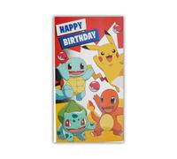 Danilo Promotions Tarjeta de cumpleaños oficial de Pokémon, feliz cumpleaños, multicolor, PK019, 210 x 290 mm