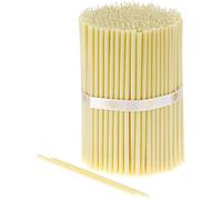 Danilovo 300 velas blancas de cera de abeja - Velas ortopédicas para oración, rituales, decoración de mesa de boda - no tóxicas, sin hollín - antigotes, N80, altura: 18,5 cm, diámetro: 6,1 mm
