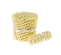 Danilovo 500 velas de cera de abeja blancas - Velas ortopédicas para oración, rituales, decoración de mesa de boda - no tóxicas, sin hollín - antigoteo, N100, altura: 16 cm, diámetro: 5,7 mm