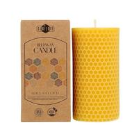 Danilovo Candele Cera d’Api Naturale al 100% - Decorazioni Casa Eleganti e di Alta Qualità - Candele Naturali Decorative e Sostenibili (1 pz, 5 x 10 cm, 20 Ore)