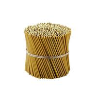 Danilovo Ritual Kerzen 100% cera de abeja (amarillo) - Velas ortopédicas para oración o decoración de mesa de boda - no tóxicas, N100, altura: 16,5 cm, diámetro: 5,7 mm (150 unidades - 600 g)