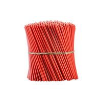 Danilovo Ritual - Velas de cera de abeja (rojo) - Velas ortodoxe para decoración, N60, altura: 20,5 cm, diámetro de 6,6 mm (50 unidades - 334 g)
