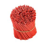 Danilovo Ritual - Velas de cera de abeja (rojo) - Velas ortopédicas, N120, altura: 16 cm (200 unidades - 667 g)