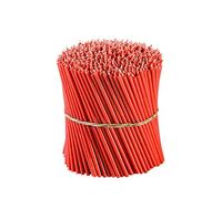 Danilovo Ritual - Velas de cera de abeja (rojo) - Velas ortopédicas para decoración, N140 - Altura: 16 cm, diámetro 5 mm (100 unidades - 285 g)