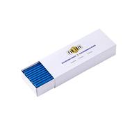 Danilovo Velas de cera de abeja (azul) - Velas ortodoxas para oración rituales de decoración de mesa - no tóxicas, hollín - antigoteo, largas, productos sostenibles (50, altura 18,5 cm)