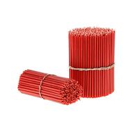 Danilovo Velas de Cera de Abeja (Rojo) - Velas Ortodoxas Para Oración, Rituales, de Decoración de Mesa, N100, Altura 16,5 cm, 350 Unidades