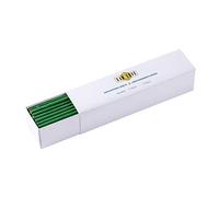 Danilovo Velas de cera de abeja (verde) - Velas ortodoxas para oración rituales de decoración de mesa - no tóxicas, hollín - antigoteo, largas, productos sostenibles (30, altura 18,5 cm)