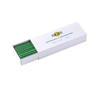 Danilovo Velas de cera de abeja (verde) - Velas ortodoxas para oración rituales de decoración de mesa - no tóxicas, hollín - antigoteo, largas, productos sostenibles (50, altura 18,5 cm)