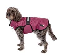 Danish Design Abrigo 3 en 1 para Perro, Color Ciruela, 25 cm, Impermeable, Impermeable y Reflectante para Perros
