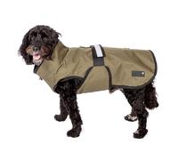 Danish Design Abrigo 3 en 1 para Perro, Color Oliva, 33 cm, Impermeable, Impermeable y Reflectante para Perros