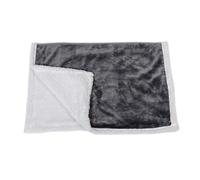 Danish Design Essentials - Manta de Piel para Perro, Color carbón, 75 x 100 cm, Reversible, Suave y Lavable a máquina, para Perros