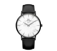 Danish Design IQ52Q1217 Reloj Analógico Unisex Negro Blanco Mármol