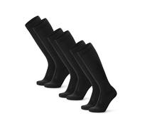 DANISH ENDURANCE 1 o 3 Calcetines de Compresión Algodón Orgánico, Mujer y Hombre, Deporte, Recuperación, 3 x Negro, 39-42