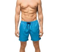 DANISH ENDURANCE Bañador Hombre de Secado Rápido, Traje de Baño, Playa, Piscina, Surf y Deporte, Azul Brillante, L