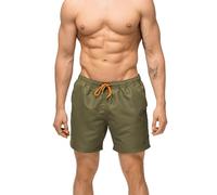 DANISH ENDURANCE Bañador Hombre de Secado Rápido, Traje de Baño, Playa, Piscina, Surf y Deporte, Verde Oliva, XXL