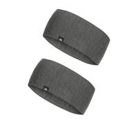 DANISH ENDURANCE Bandana Funcional de Lana Merino, Cinta de Pelo Deportiva Unisex, 1 o 2 Pack, Gris Oscuro, S/M