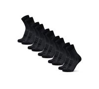 DANISH ENDURANCE Calcetines Antiampollas Senderismo de Lana Merino Ligeros, 1 o 5 Pack, Negro, 35-38