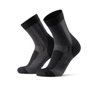 DANISH ENDURANCE Calcetines Antiampollas Senderismo de Lana Merino Ligeros, Negro, 39-42