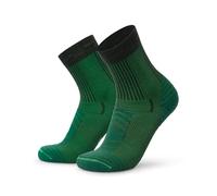 DANISH ENDURANCE Calcetines Antiampollas Senderismo de Lana Merino Ligeros, Verde oscuro, 43-47