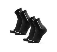 DANISH ENDURANCE Calcetines Ciclismo Lana Merino, Transpirables y Térmicos, 2 Pack, Negro, 39-42