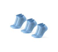 DANISH ENDURANCE Calcetines Cortos de Running, Antiampollas, Técnicos, Deporte, para Hombre y Mujer, 3 Pack, Azul Claro, 35-38