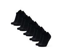 DANISH ENDURANCE Calcetines Cortos de Running, Calcetines Deportivos Antiampollas, Hombres y Mujeres, 3 o 5 Pares, 5 x Negro, 43-47