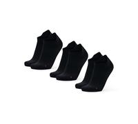 DANISH ENDURANCE Calcetines Cortos de Running, Calcetines Deportivos Antiampollas, Hombres y Mujeres, 3 o 5 Pares, 3 x Negro, 43-47