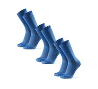DANISH ENDURANCE Calcetines de Ciclismo, Calcetines Deportivos Anti-Ampollas Hombre Acolchados y Transpirables, para Hombres y Mujeres, 3 y 5 Pack, Azul, 43-47