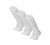 DANISH ENDURANCE Calcetines de Compresión Algodón Orgánico, Mujer y Hombre, Deporte, Recuperación, 1 y 3 Pack, Blanco, 39-42