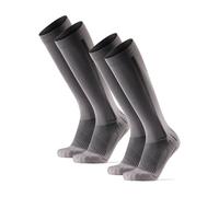 DANISH ENDURANCE Calcetines de Compresión Mujer y Hombre, 1 o 2 Pack, Gris/Nero, 39-42