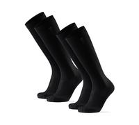 DANISH ENDURANCE Calcetines de Compresión Mujer y Hombre, 1 o 2 Pack, Negro Sólido, 35-38