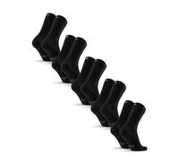 DANISH ENDURANCE Calcetines de Lana Merino con Botón, Calcetas Unisex, 3 o 5 Pack, Negro, 43-47