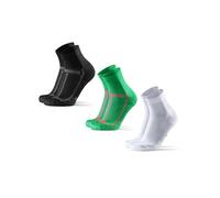 DANISH ENDURANCE Calcetines de Running, 3 y 5 Pack MC (1xNegro/Gris, 1xVerde, 1xBlanco) 39-42