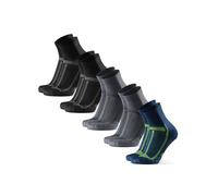 DANISH ENDURANCE Calcetines de Running Unisex, 5 Pack, MC (2x Nero/Gris,2x Gris/Negro, 1x Azul/Amarillo), 39-42