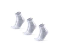 DANISH ENDURANCE Calcetines de Running Unisex, Antideslizantes, Calcetines Antiampollas para Hombre y Mujer, 3 Pack, Blanco, 39-42