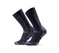 DANISH ENDURANCE Calcetines de Senderismo Unisex, Calcetines de Lana Merino con Acolchado Antiampollas, 1 Pack, Azul Marino, 43-47