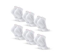 DANISH ENDURANCE Calcetines Deporte Hombre y Mujer Tobilleros - Algodon, Alcochados, 3 y 6 Pack Blanco 43-47
