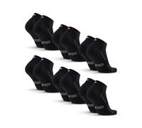 DANISH ENDURANCE Calcetines Deporte Hombre y Mujer Tobilleros - Algodon, Alcochados, 3 y 6 Pack Negro 39-42