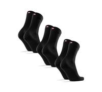 DANISH ENDURANCE Calcetines Lana Merino, 3 y 6 Pack Negro 39-42