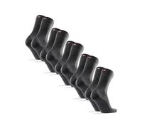 DANISH ENDURANCE Calcetines Lana Merino Clásicos, Traspirables, Calcetines Trabajo Hombre y Mujer, 3 y 5 Pack Gris 39-42