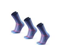 DANISH ENDURANCE Calcetines Running Altos, Anti Rozaduras, 3 o 5 Pack, Azul, 39-42